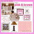 Pink And Brown Nursery Inspiration Board