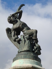 The famous fallen angel statue