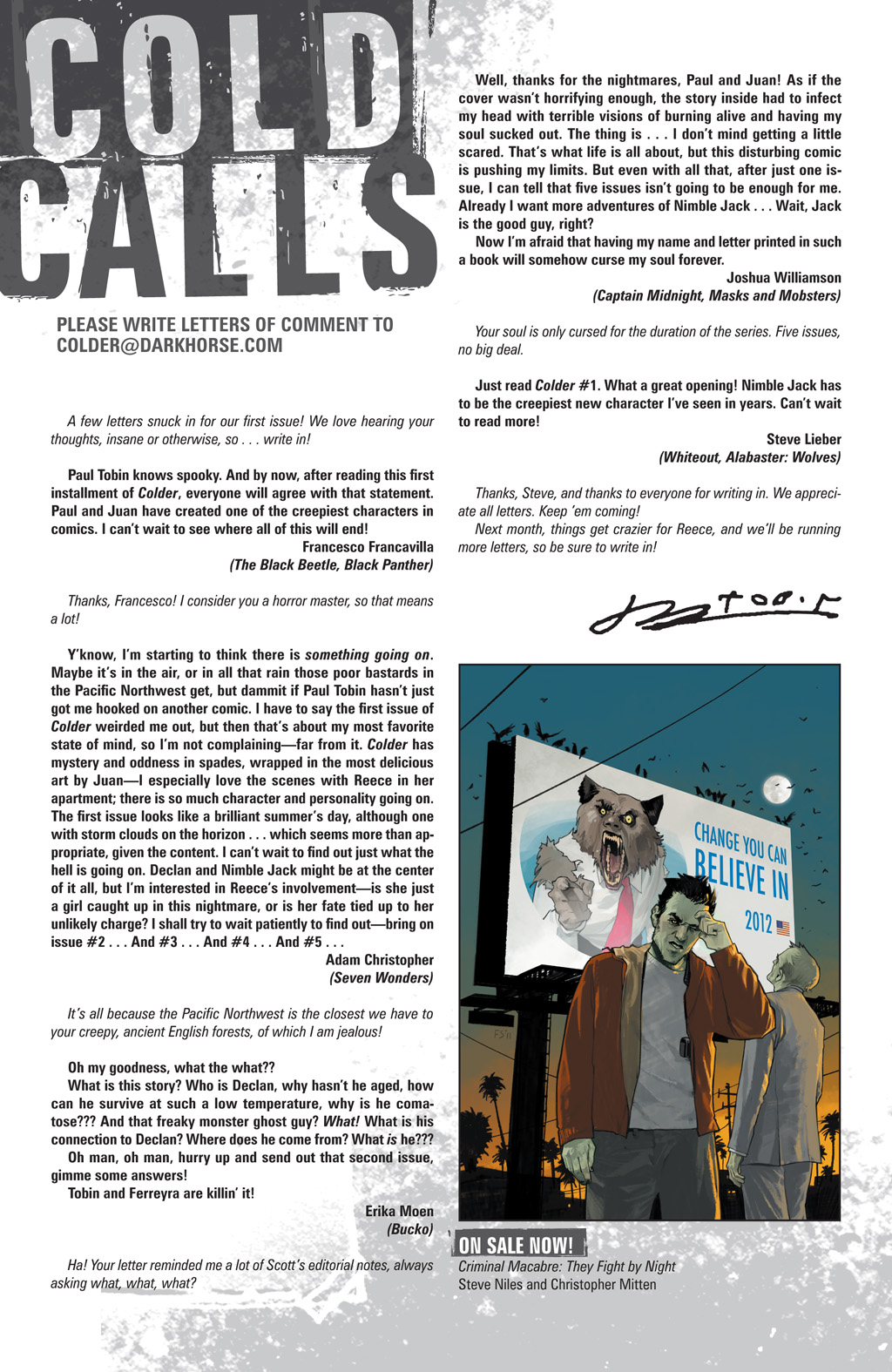 Read online Colder comic - Issue #1