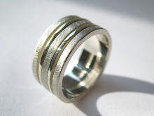 White Gold Double Rattle Ring