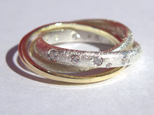 Scattered diamond Russian Wedding Band