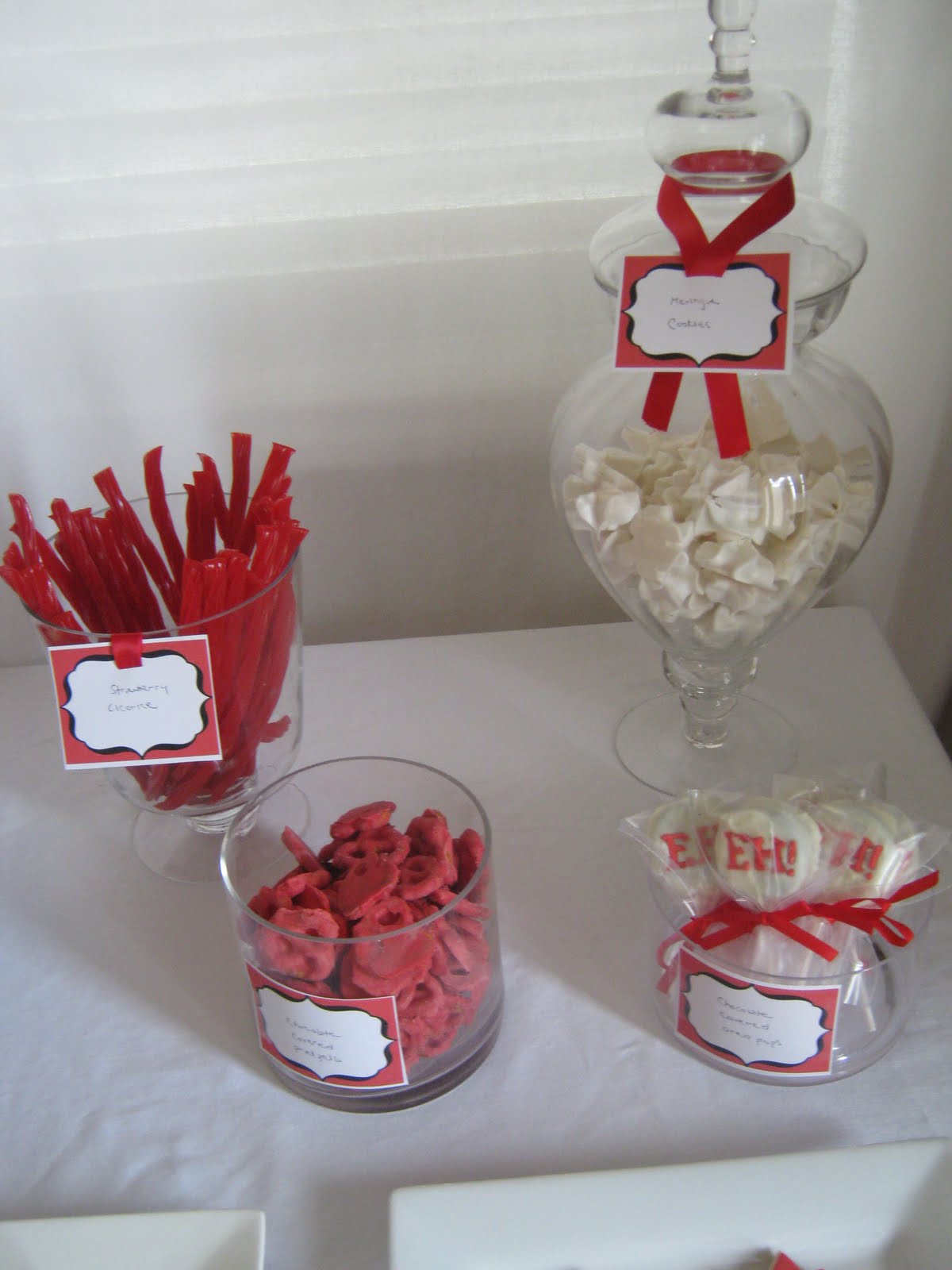 Candy and Cake Canada Day Dessert Table