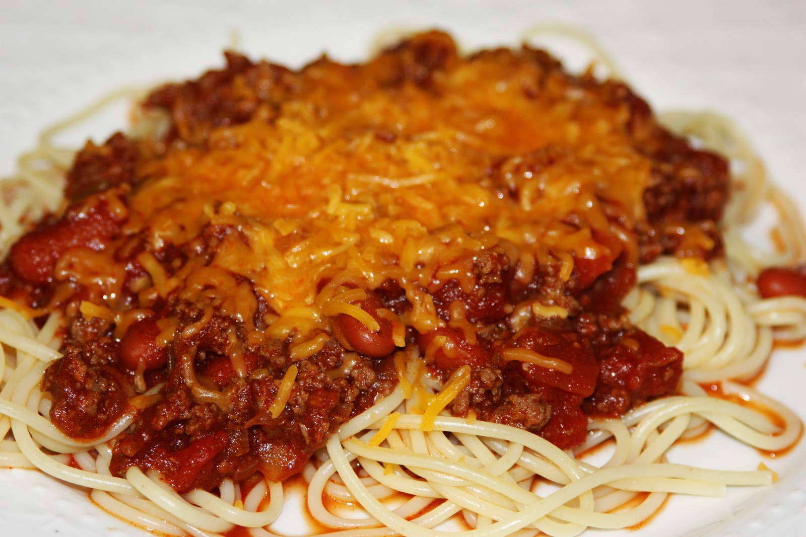 My Recipe Box: Chili Spaghetti