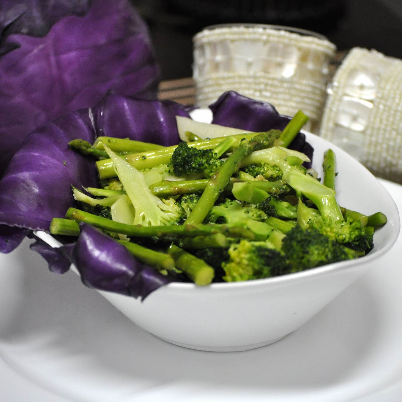 in vogue at home Broccoli & Asparagus Stir Fry