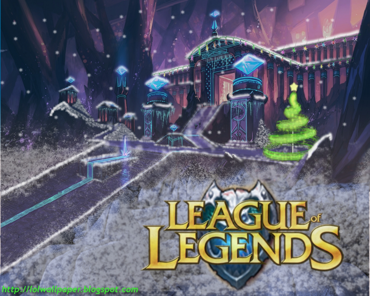League of Legends Wallpaper: League of Legends Christmas Wallpaper1280 x 1024