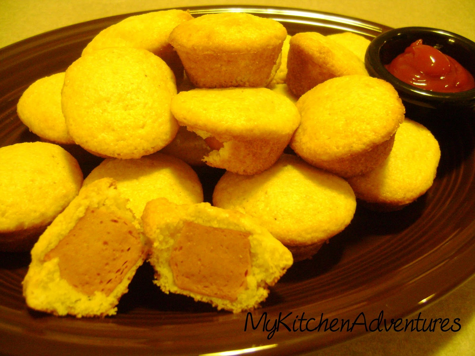 Jiffy Corn Dog Mini Muffins Renee S Kitchen Adventures Light , fluffy with a delicious crisp edge. jiffy corn dog mini muffins renee s