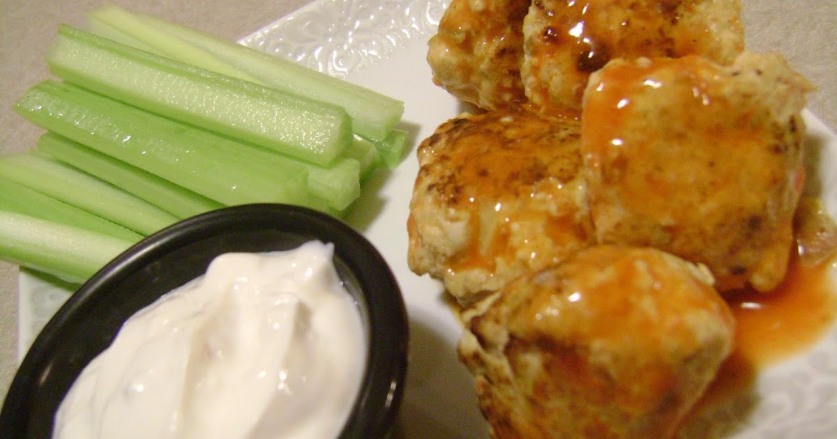 Spicy "Buffalo Chicken" Meatballs with Creamy Blue Cheese Dip Renee's Kitchen Adventures