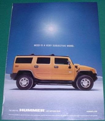2002 Hummer Magazine photo print ad