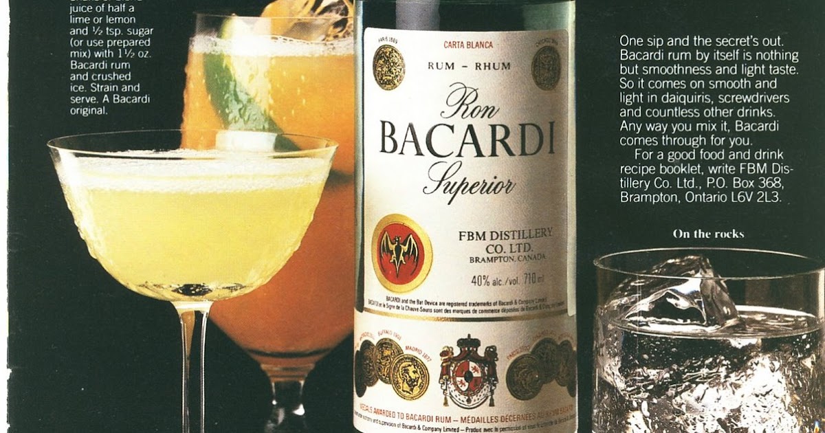 1986 BACARDI White Rum Magazine Ad DAIQUIRI Old Magazine Ads