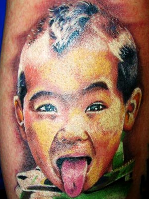 Yes friends that is a tattoo of Maddox JoliePitt eldest of the Brangelina