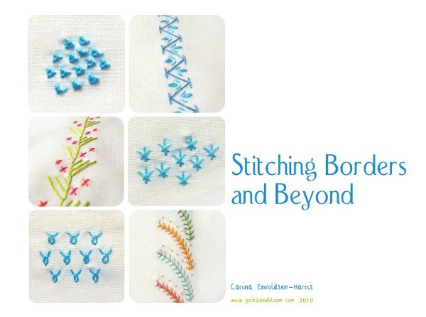 Embroidery Border Stitches Stitching Borders And Beyond