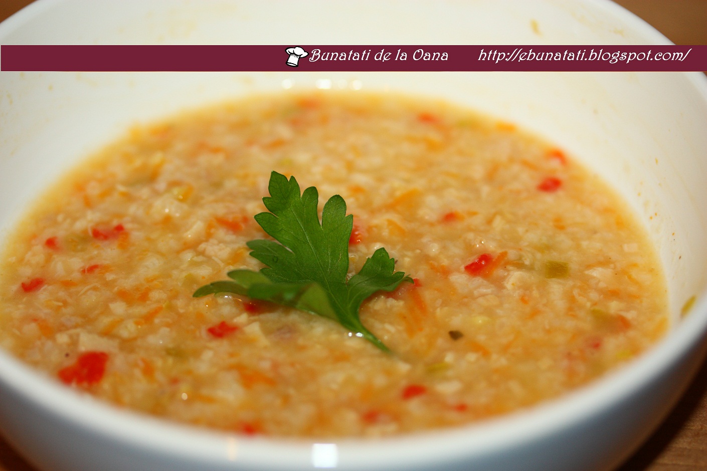 Pui cu orez si legume pentru bebelusi Bunatati de la Oana