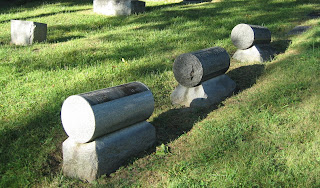 cylindrical headstones