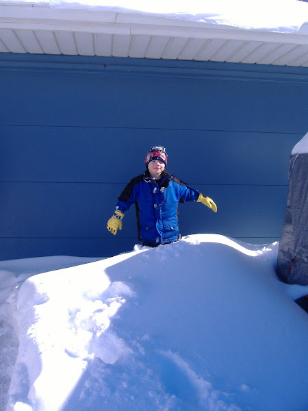 Mark is king of the snow hill