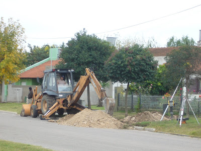 Recomenzaron las obras de cloacas en el barrio Cámara de Comercio