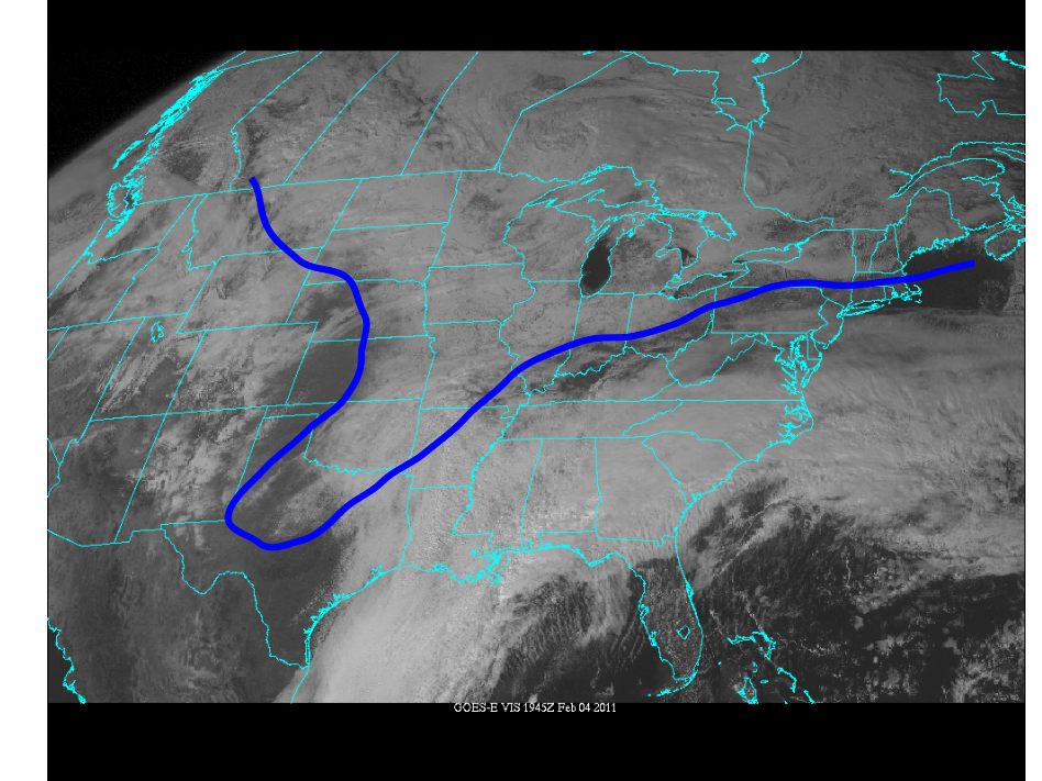 Looking Aloft Seeing the Snow on Satellite
