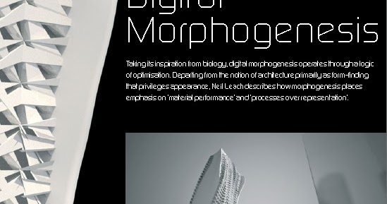 Digital morphogenesis thesis