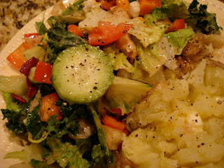 Salad with Baked Potato on the side