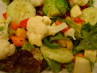 Mixed Greens with Vegetable Salad