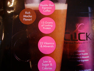 Label of Click protein showing the benefits