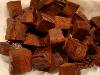 Overhead of Raw Vegan Coconut Oil Chocolate diced up - 665