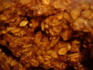 Close up of granola showing oats