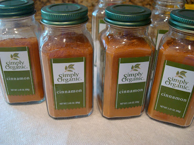 Four jars of Cinnamon