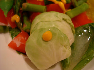 Close up of plated salad