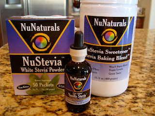 Various Stevia Products on countertop