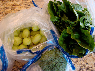 Romaine, Broccoli and Grapes - 23