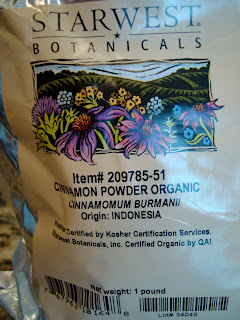 Bag of Organic Cinnamon Powder