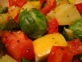 Mixed vegetables in dressing