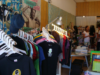 Inside All Vegan Store with shirts on racks
