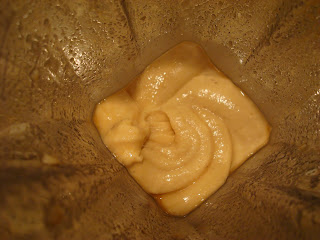 Blended Banana Softserve in high powered blender - 25
