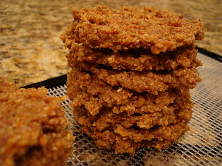 Stacks of Raw Vegan Apple Carrot (Pan)Cakes on dehydrator tray - 47