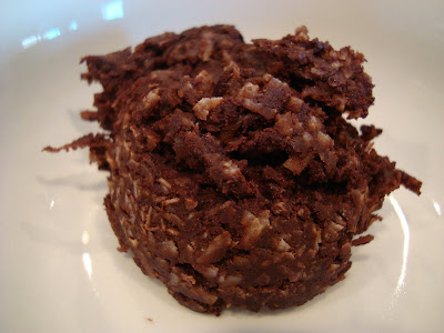 High Raw Vegan Chocolate Mexican Wedding Cookies up close in bowl