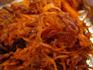 Close up of Curly Sweet Potato Fries