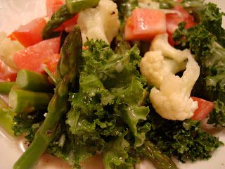 Kale & Veggie Salad with homemade Vegan Slaw Dressing
