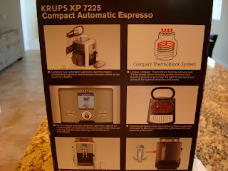 Back of Espresso Maker box