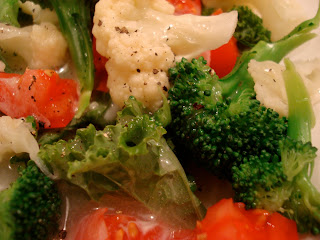 Close up of Salad with Vegan Slaw Dressing