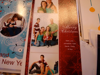 Christmas card with family photos