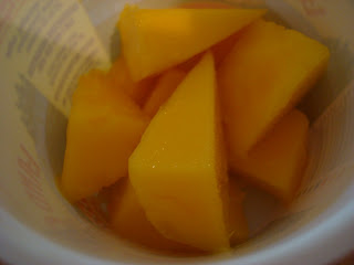 Sliced Mango in cup