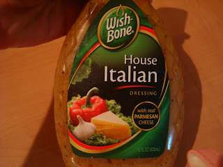 Bottle of Wishbone House Italian Salad Dressing