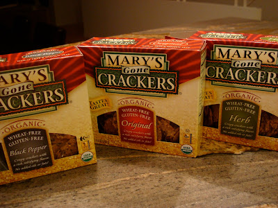 Three boxes of Mary's Crackers