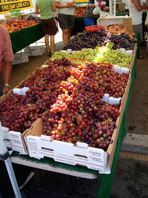Grapes in boxes