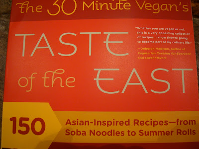 Close up of cover of The 30 Minute Vegan's Taste of the East book