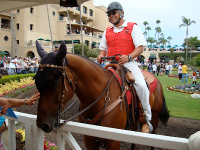 Jockey on horse
