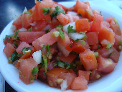 Close up of salsa in bowl