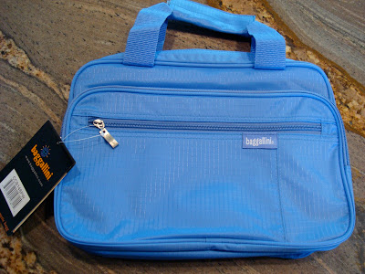 Blue toiletry kit