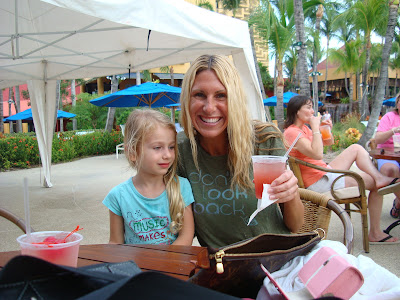 Averie and Skylar at table